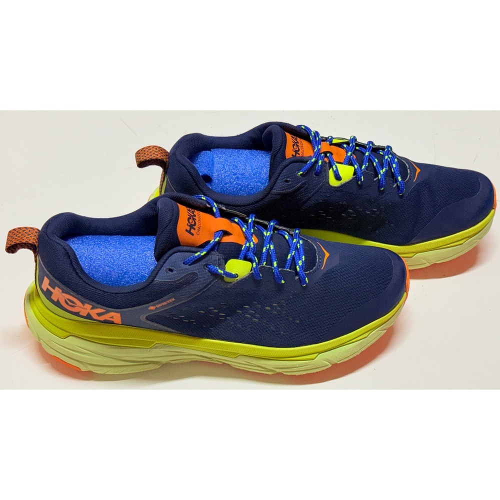 Hoka One Challenger ATR 6 Goretex Mens 11 Trail Running Shoes Blue Orange